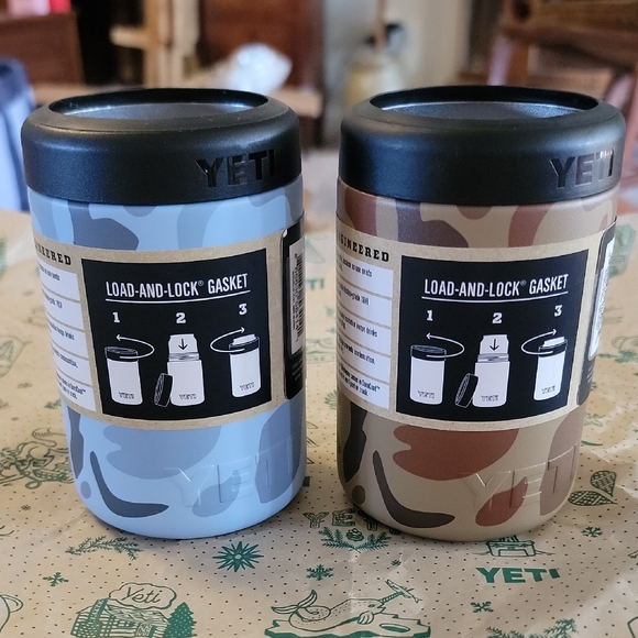YETI Rambler Colster Can 2.0 Insulator Duo - Blue & Wetlands Camo
